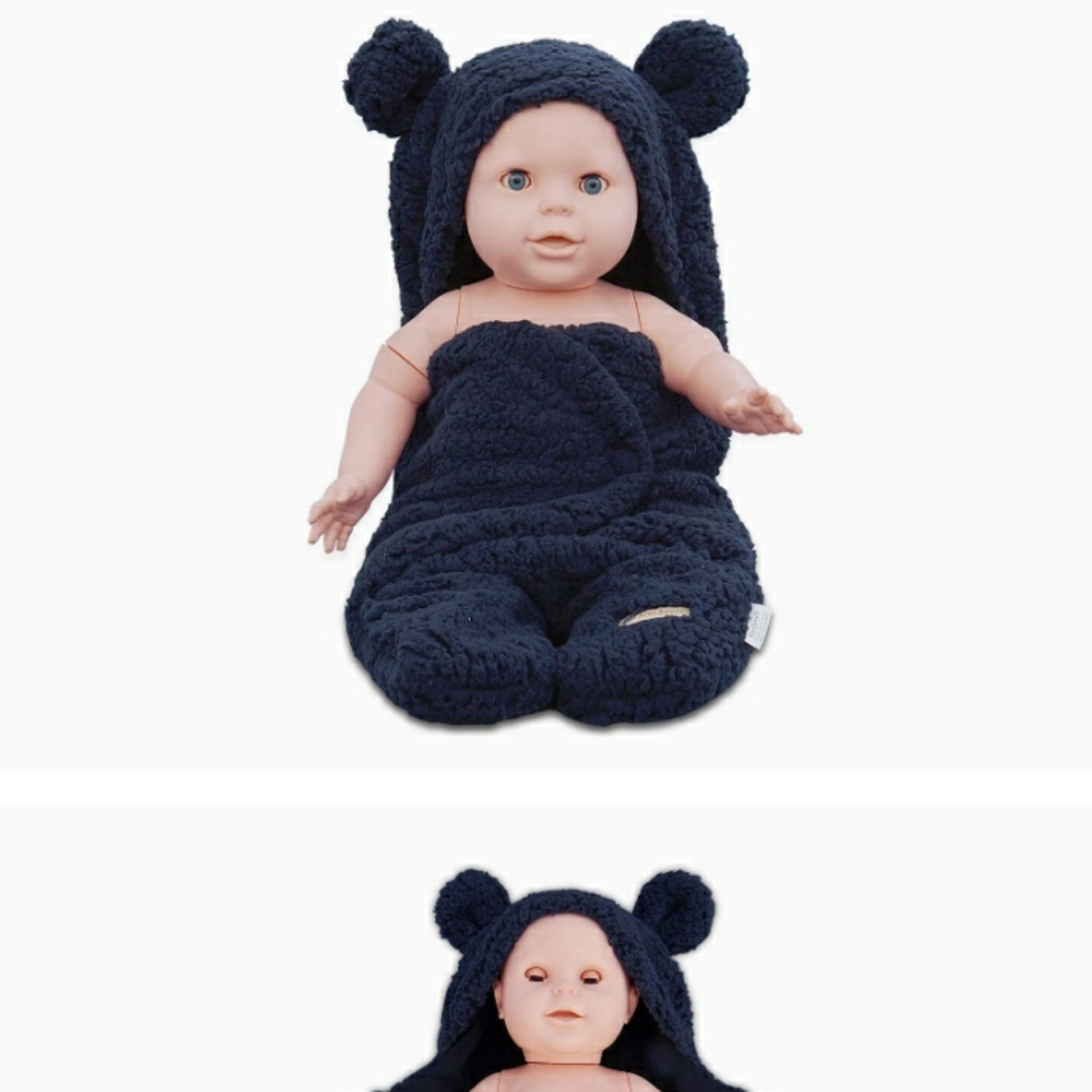 Blue Snail swaddle/ receiving blanket